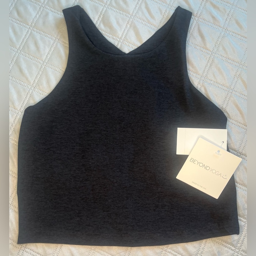 Beyond Yoga Dark Gray Tank Top